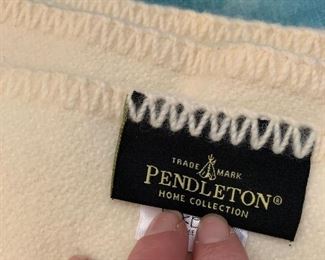 White Pendleton Wool Blanket