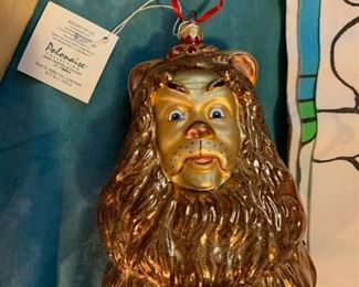 Polonaise Wizard of Oz Collection of Christmas Ornaments, Lion