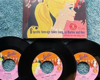 Vintage Barbie Sings Vinyl Records