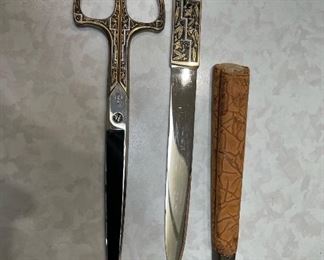 Vintage Office Tools, Letter Opener, Scissors