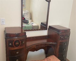 Vintage Vanity Set, 1880 Sligh Furniture Company, Grand Rapids Michigan, Vanity 
