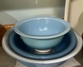 Blue Mixing Bowls