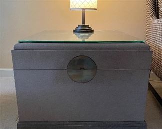 Asian Chest End Table 27"Sq.