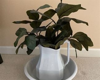 Ironstone China, England, Pitcher and Basin