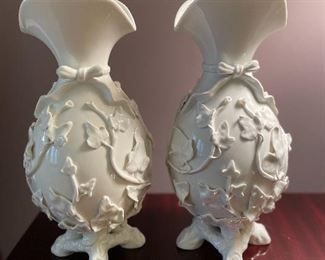 Vista Alegre Vases, made in Portugal, 12"H