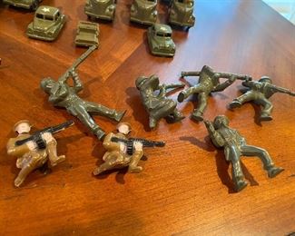 Marx hard rubber soldiers, 1950's