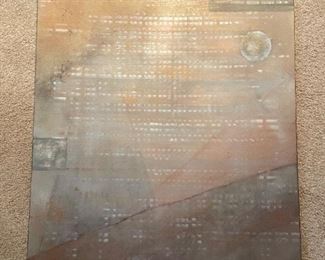 Post Modern Abstract By Clevenger, Acrylic on Canvas, 24 X 20