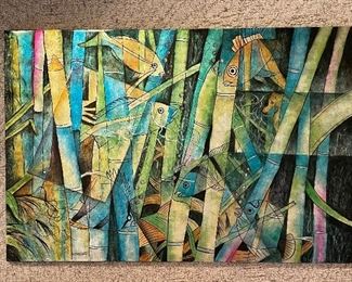 Abstract on Enamel , unknown artist