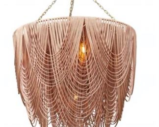 Hand Cut Leather Chandelier - Fair Trade