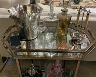 Bar Cart and Accessories