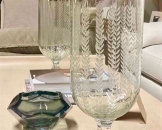 Etched Glass Hurricanes