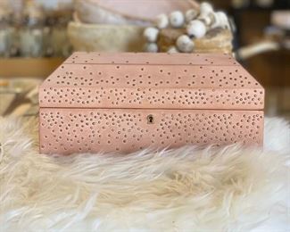 Leather Box with Gold Studs