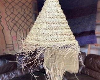 Straw Cone Pendant Shade