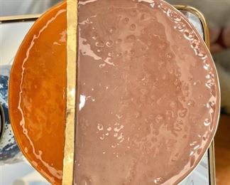 Handmade Italian Glazed Platter from Paris