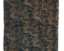 1267
A Chinese "Kesi" Tapestry
Late 19th/Early 20th Century
Woven in silk and gold thread depicting dragons and various floral motifs
39.5" H x 11.625" W
Estimate: $300 - $500