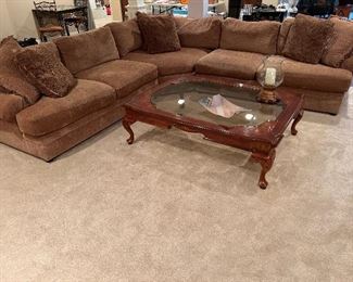Sectional Sofa, 3 pieces. Total measurements 30x120x120x40. $3,250 Bernhardt