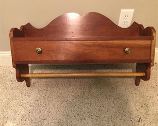 Vintage Maple wall shelf