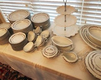 S O L D Noritake "Gaylord" 12 - 5pc. place settings w/serving pcs.