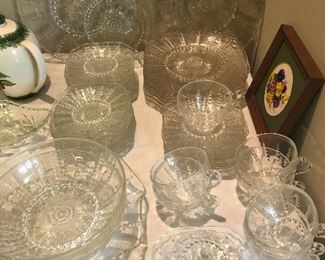 Antique Federal Glass Co. “Columbia” - Dessert Set
Clear Depression Glass