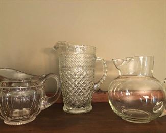 S O L D (pitcher on left) Vintage pitchers