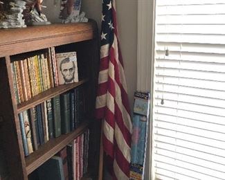 American Flag and wall maps