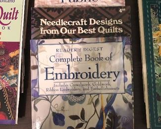 quilting/embroidery books