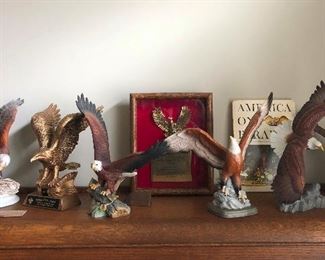Collection of Porcelain eagles "Crystal Cathedral-Eagles Club"