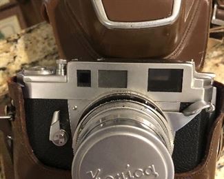 Vintage Konica III A in original leather case