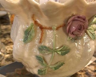 Vintage Irish Belleek Vase (marked)