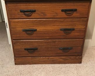Small chest of drawers with mirror "Ranch Oak"