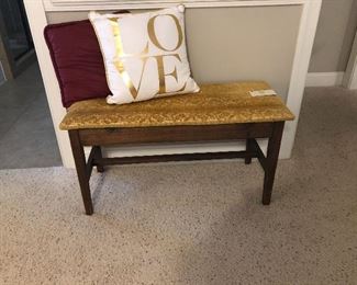 Antique Piano bench