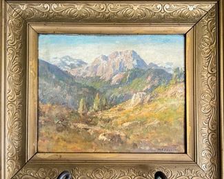 William Franklin Jackson (1850-1936) California Artist, titled "Devil's Peak"