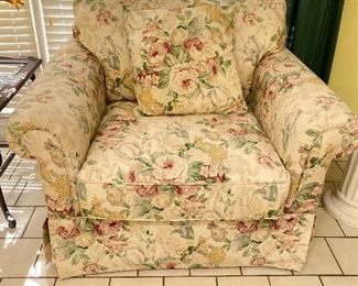 Oversized Floral Chair