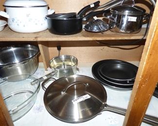 Calphalon Skillet with lid, etc