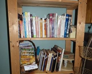 Cookbooks, breadmaker, etc