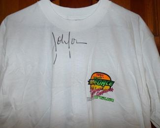 Vintage John Force, Drag Racer,  "The Nightmare Continues" SIGNED tee shirt