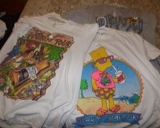 Vintage Tee Shirts, Jimmy Buffet & Bart Simpson