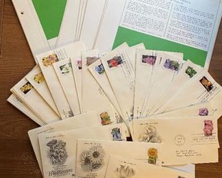 First Day Issue Stamps “Wildflowers of America”,