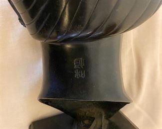 VIETNAMESE WOMAN’S HEAD SCULPTURE (MARKED),