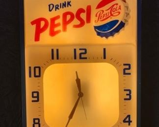 3. 1957 "Drink Pepsi" Clock