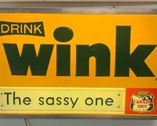 14. "Drink Wink the Sassy One" Light Up Sign