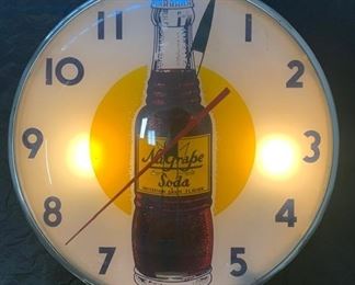 24. Nugrape 1950s Telechron Clock