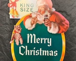 34. Coca Cola "Merry Christmas" King Size Hanging Tag