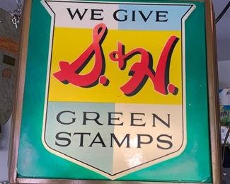 36. S H Stamps 1940s double sided Light up Sign