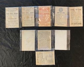 41a. (Lot 1) back of cards Black Americana Trade Cards