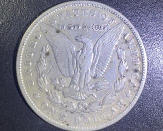 44a. 1890 CC Morgan Sliver Dollar Back