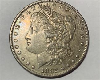 55. 1882 Morgan Silver Dollar
