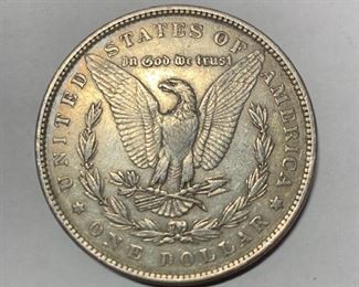 55a. 1882 Morgan Silver Dollar Back