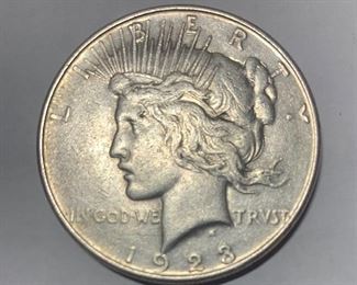 58. 1923 D Peace Silver Dollar