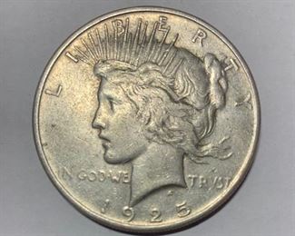 59. 1925 Peace Silver Dollar